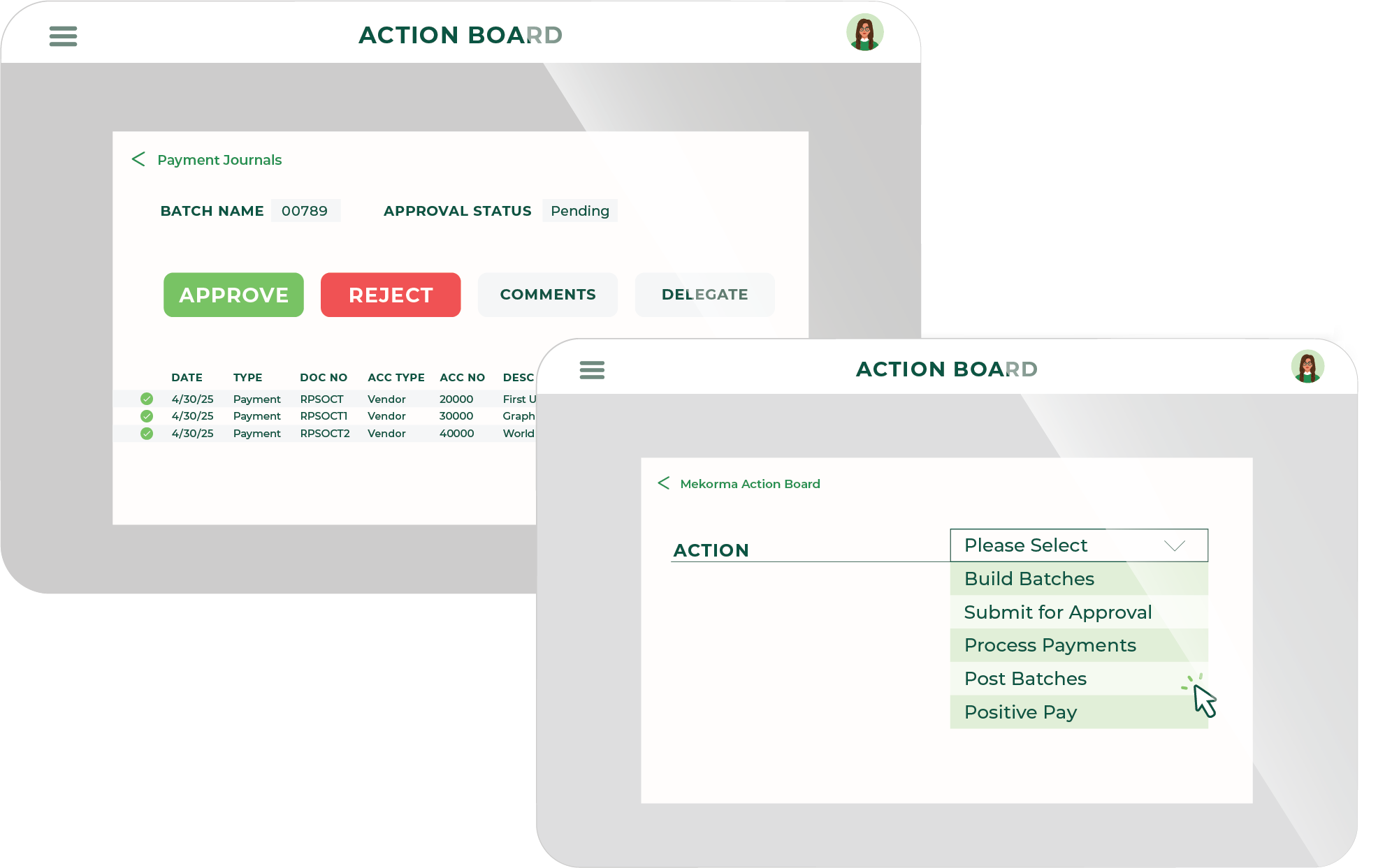 Action Board Mockup Web