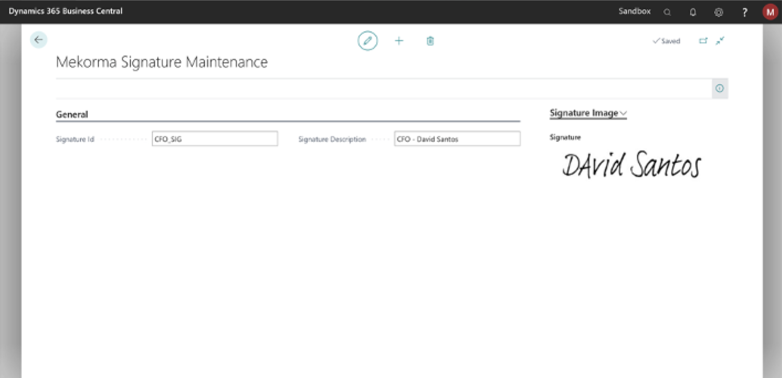 Mekorma Signature Maintenance